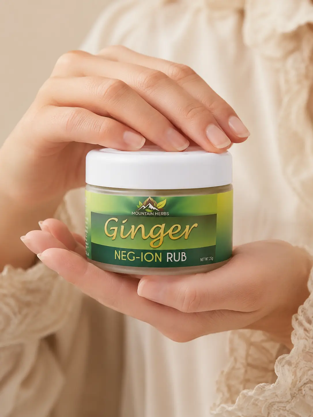 Ginger Negative Ion Rub lifestyle