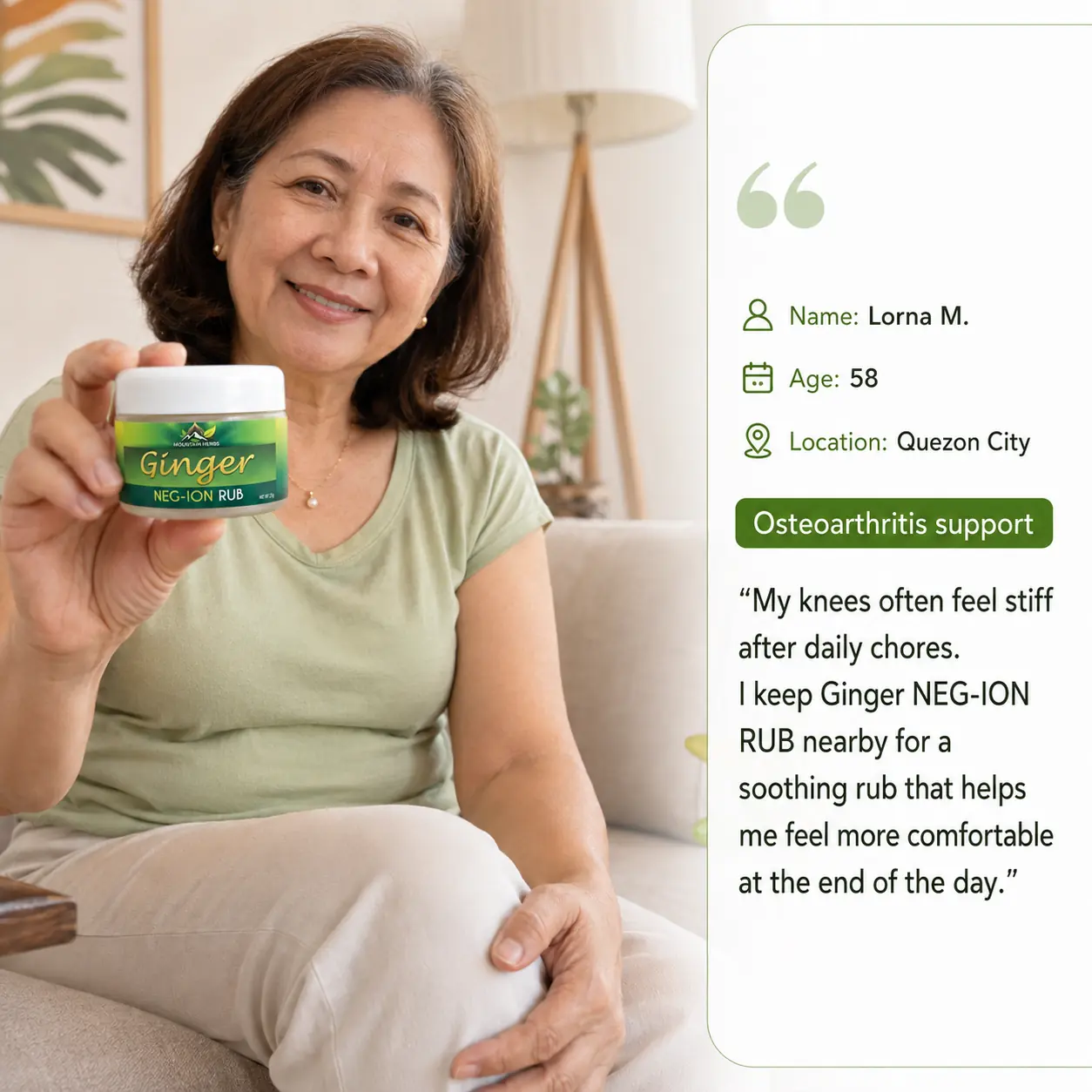 Ginger Negative Ion Rub testimonial 10