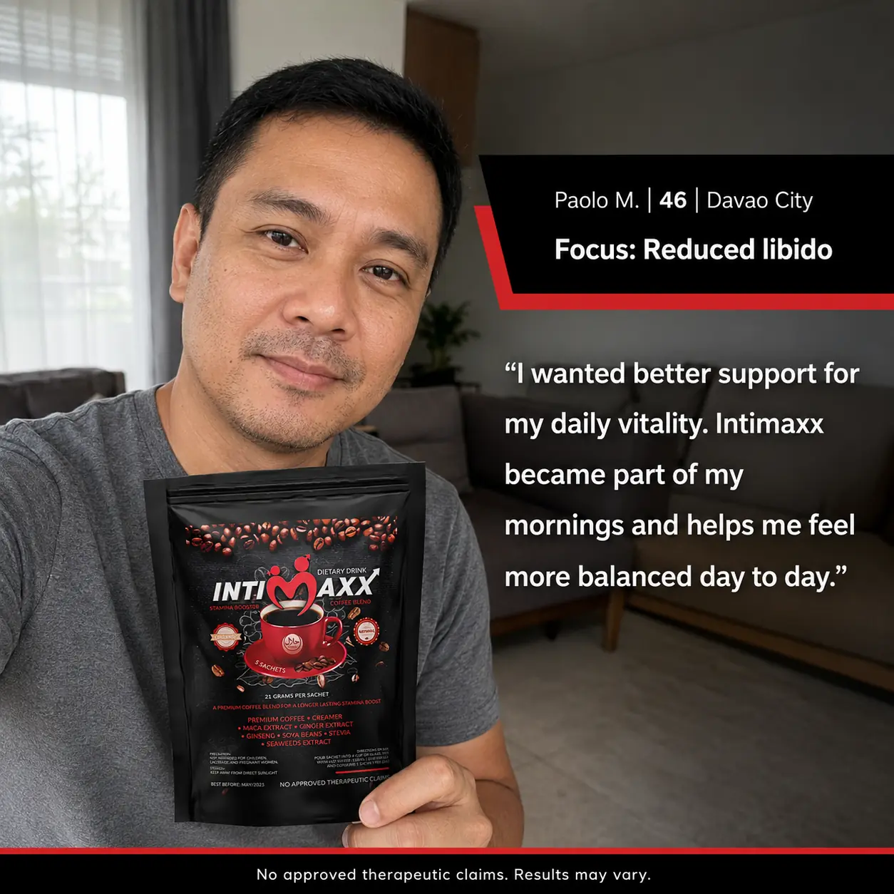Intimaxx Premium Coffee testimonial 8
