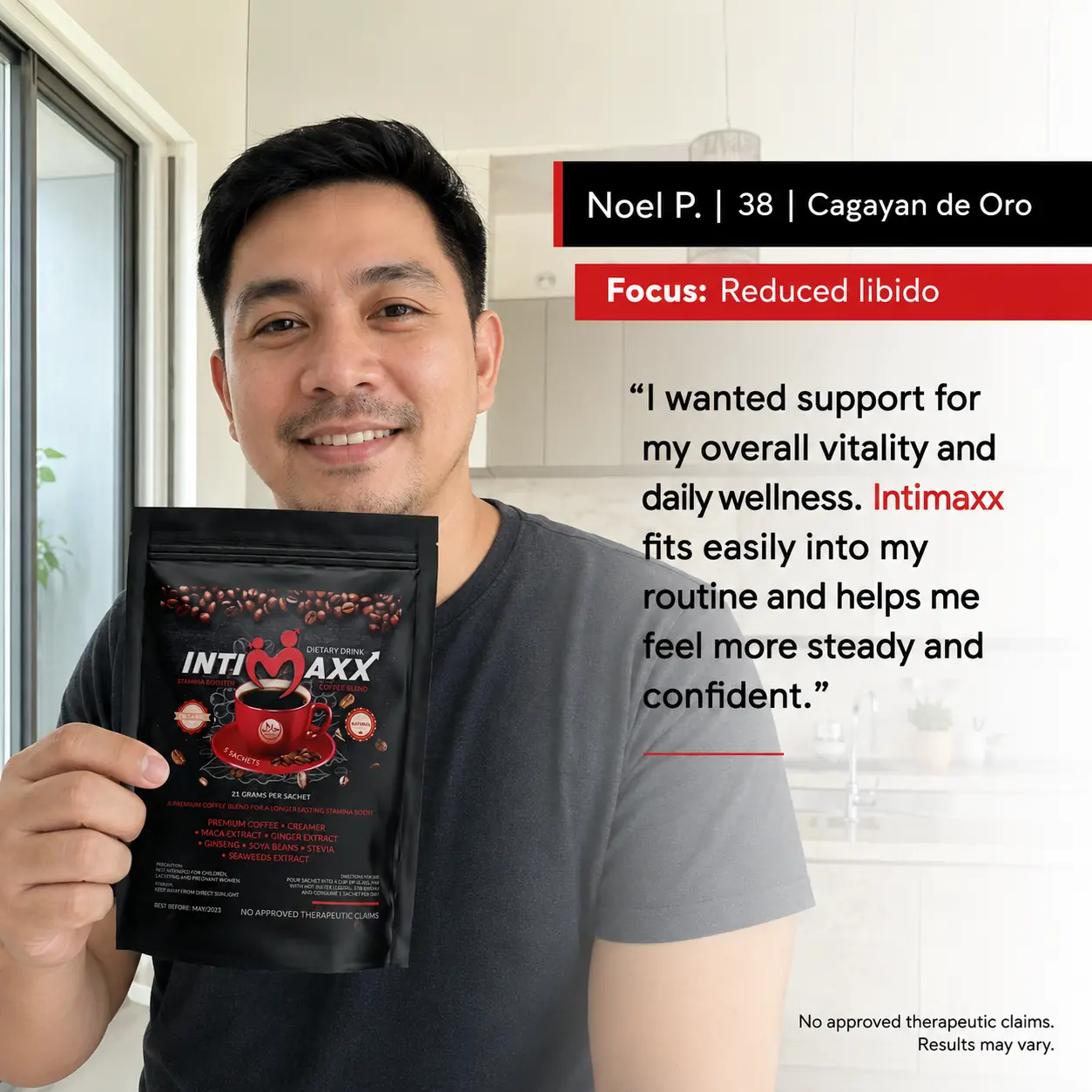 Intimaxx Premium Coffee testimonial 5