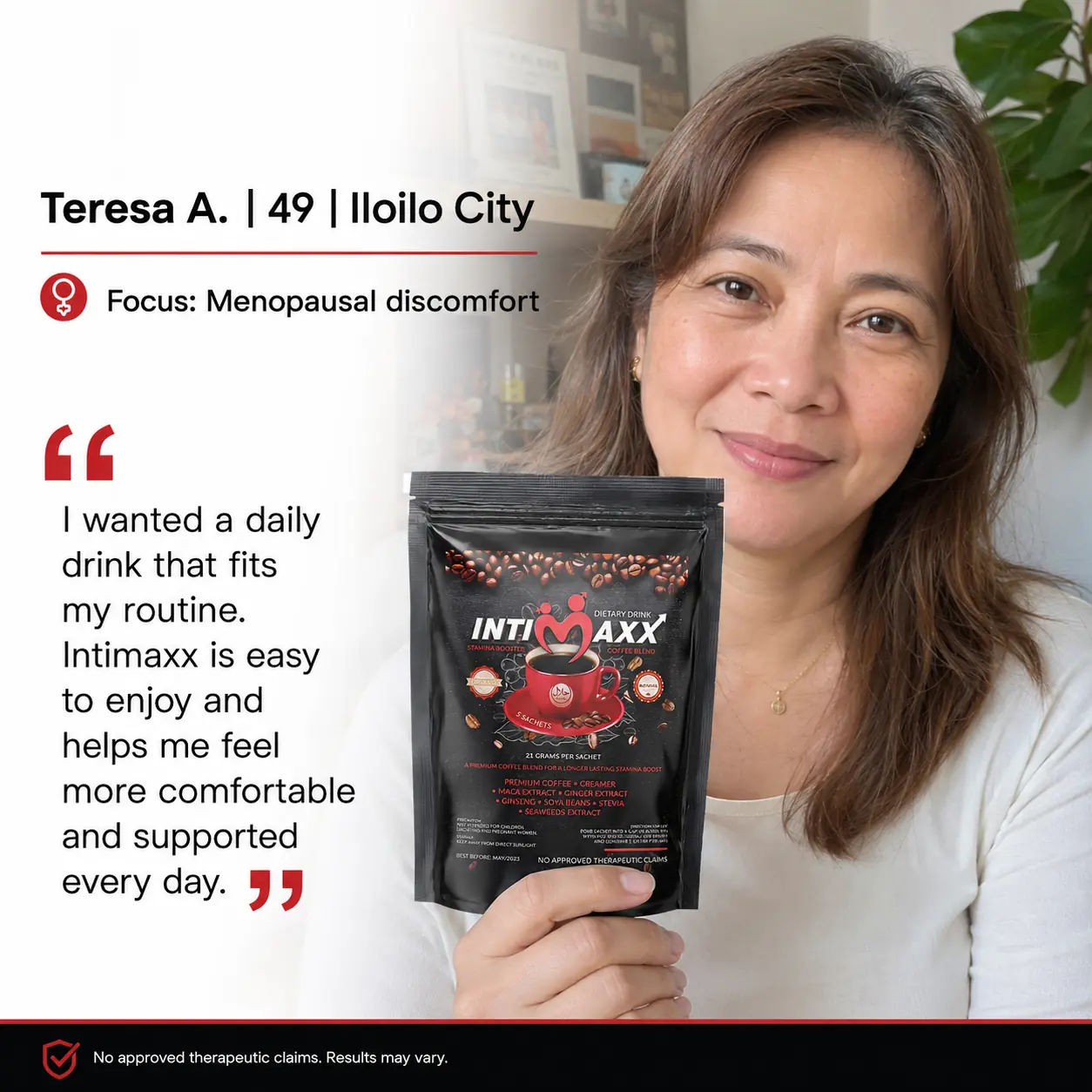 Intimaxx Premium Coffee testimonial 4