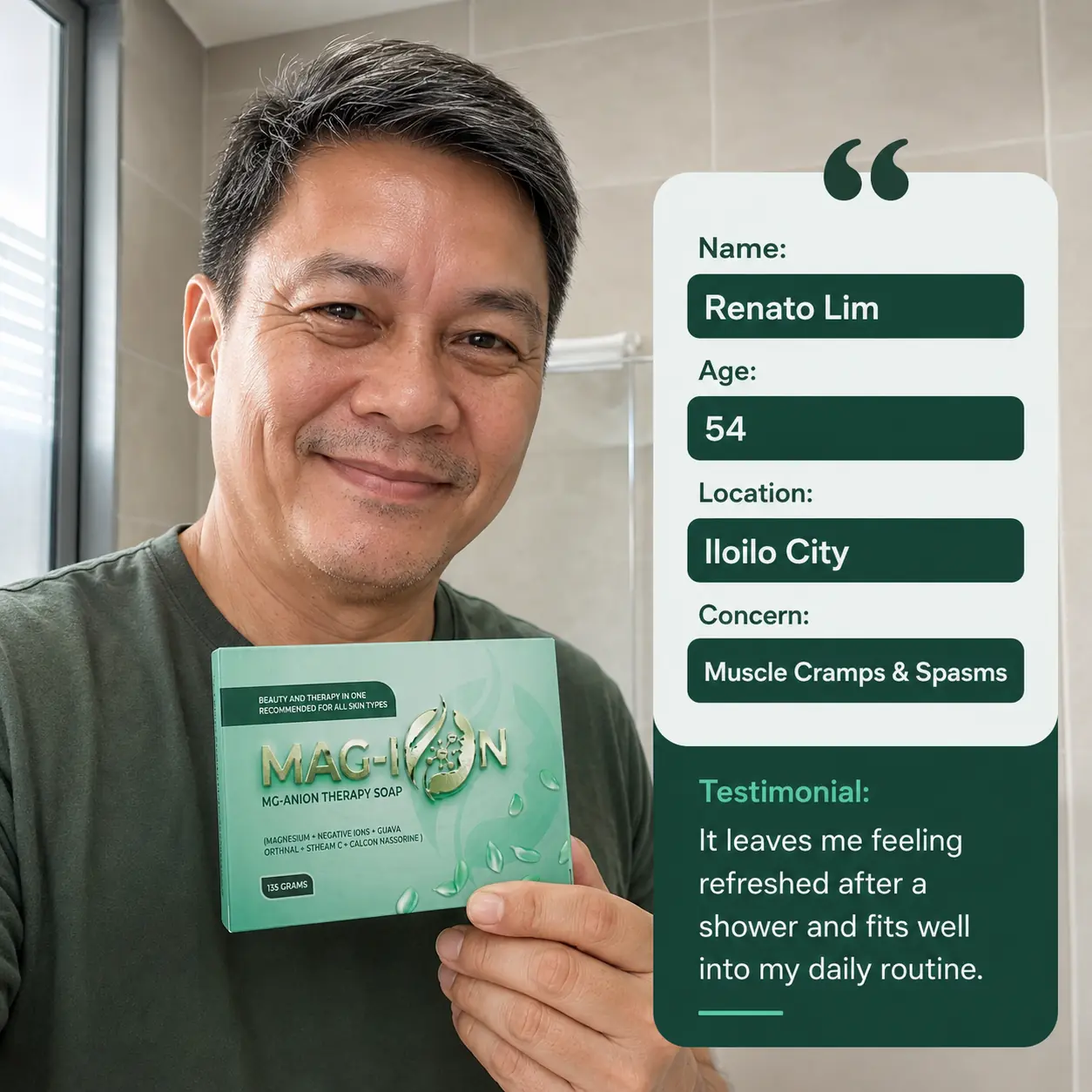 Mag-Ion Therapy Soap testimonial 5