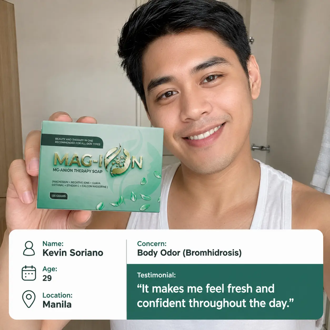 Mag-Ion Therapy Soap testimonial 3