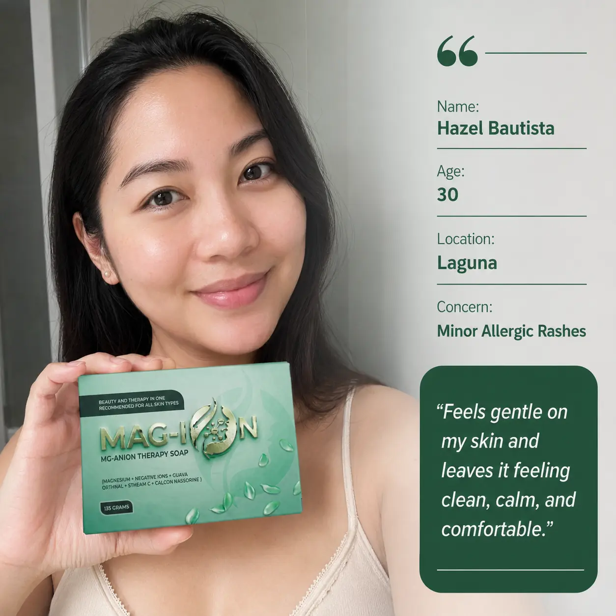 Mag-Ion Therapy Soap testimonial 1