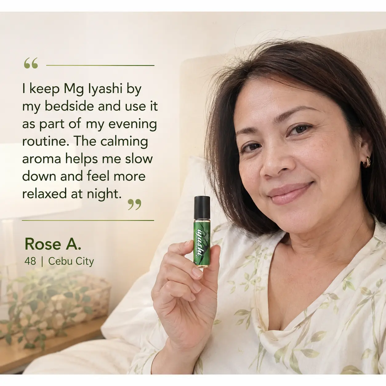 Iyashi Aroma testimonial 4