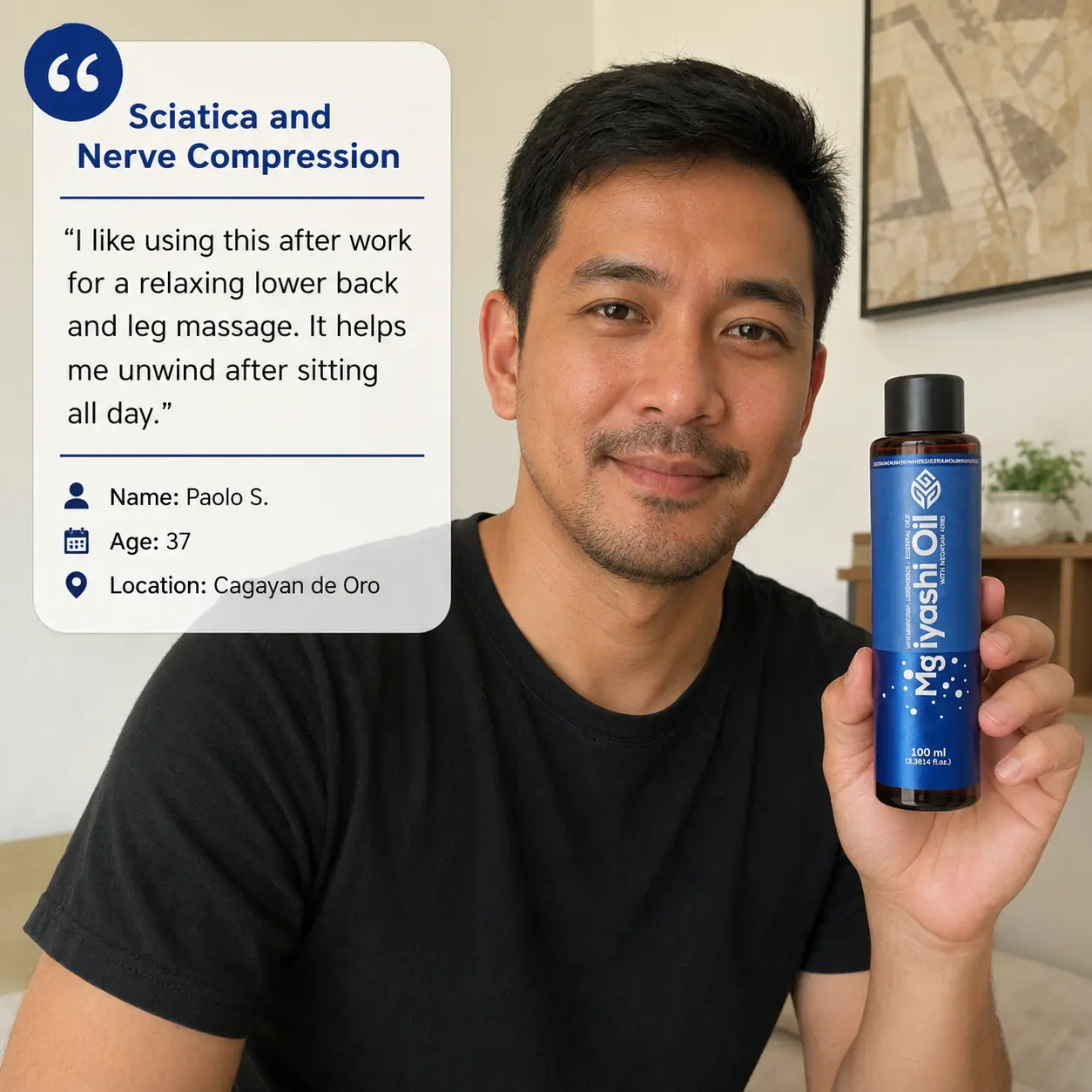 Mg Iyashi-Oil testimonial 8