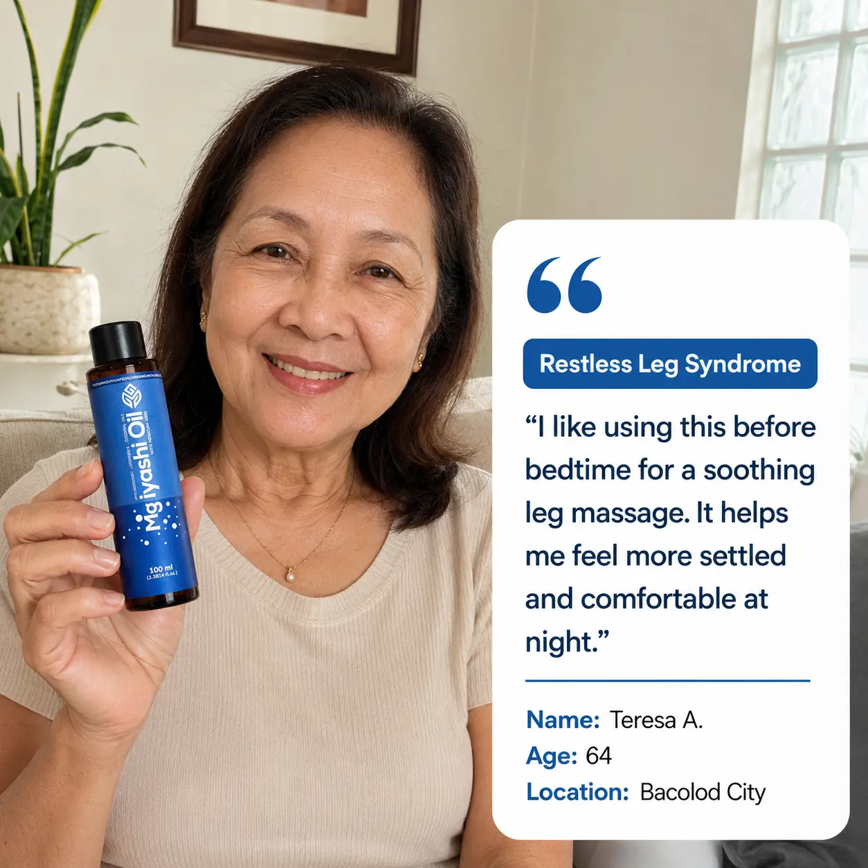 Mg Iyashi-Oil testimonial 7