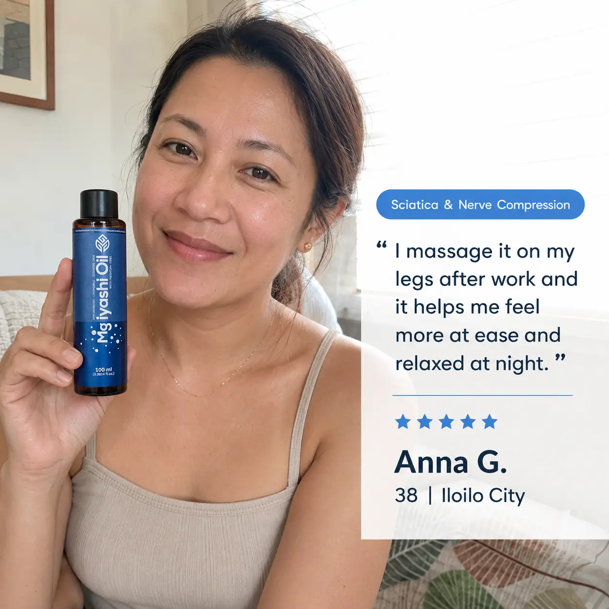 Mg Iyashi-Oil testimonial 2