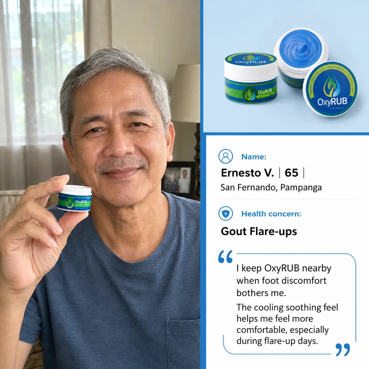 OXYRUB™ testimonial 1