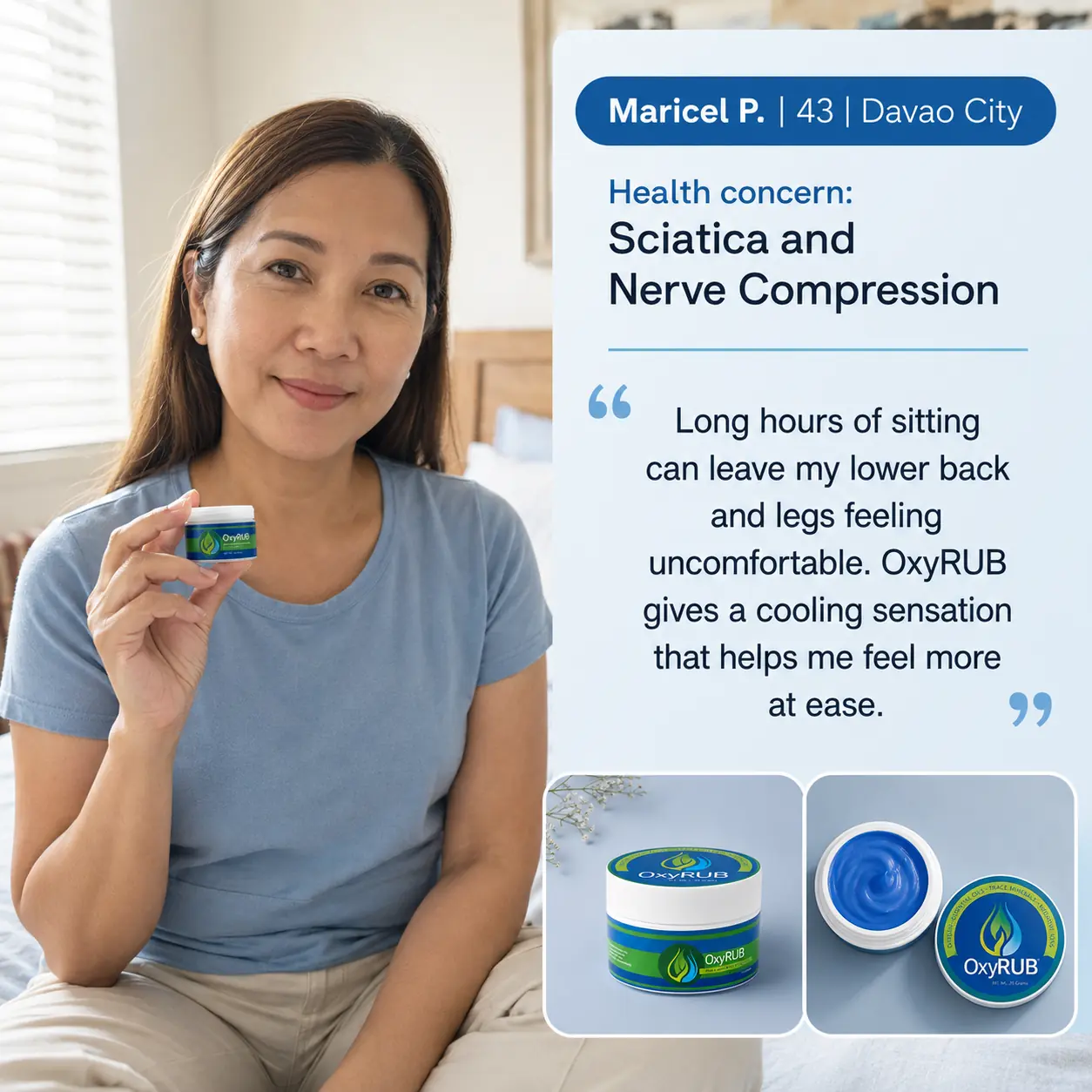 OXYRUB™ testimonial 8