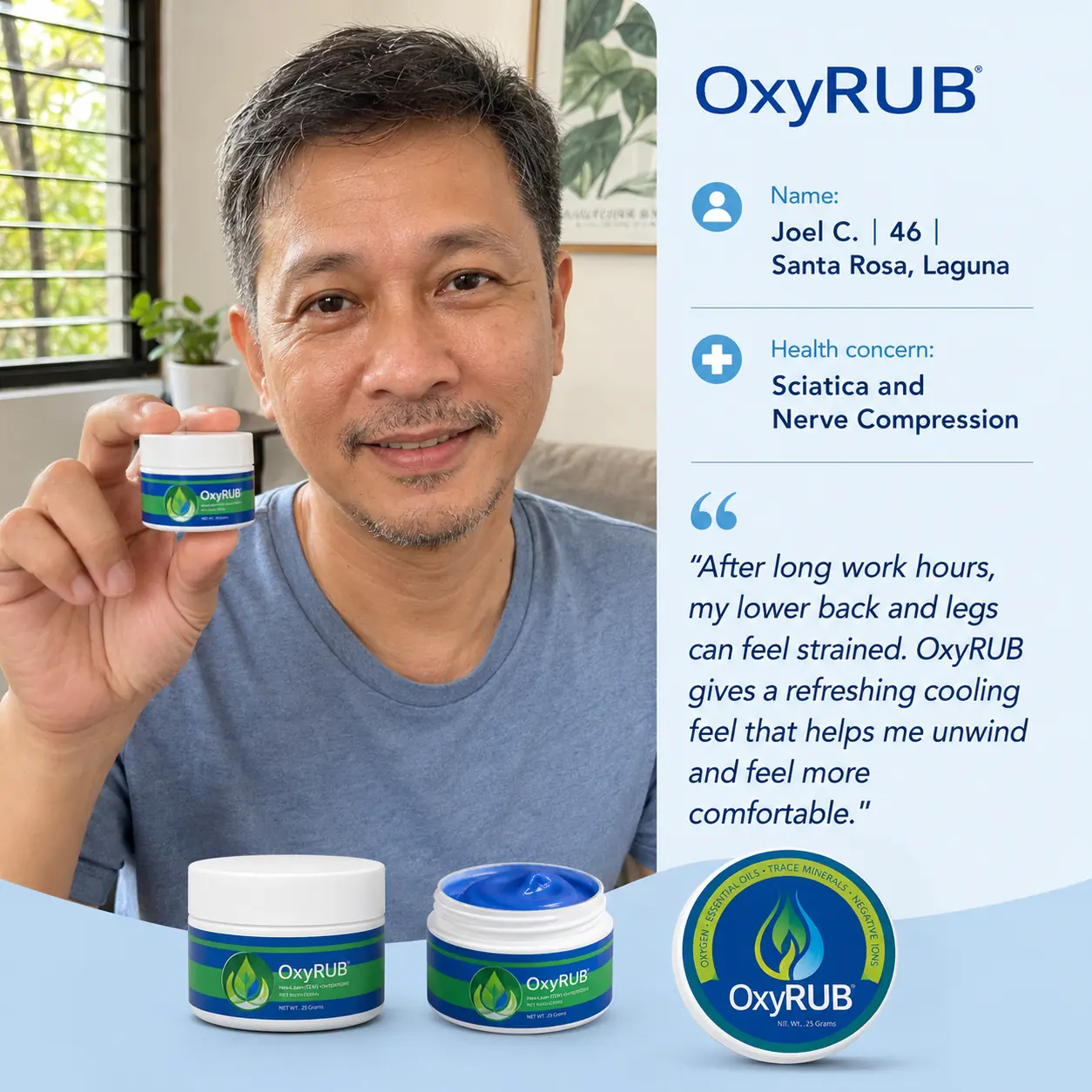OXYRUB™ testimonial 3